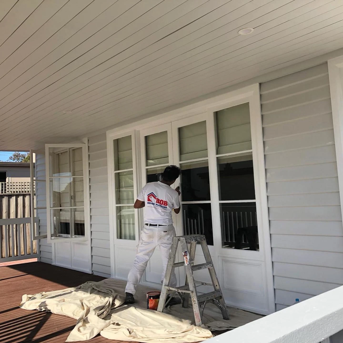 Exterior painting of the house by bob house painting professional team