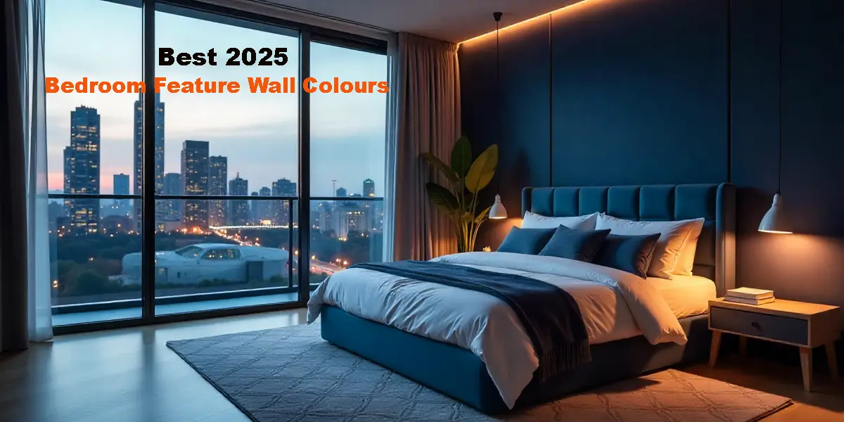 this picture is Bedroom Feature Wall Colours