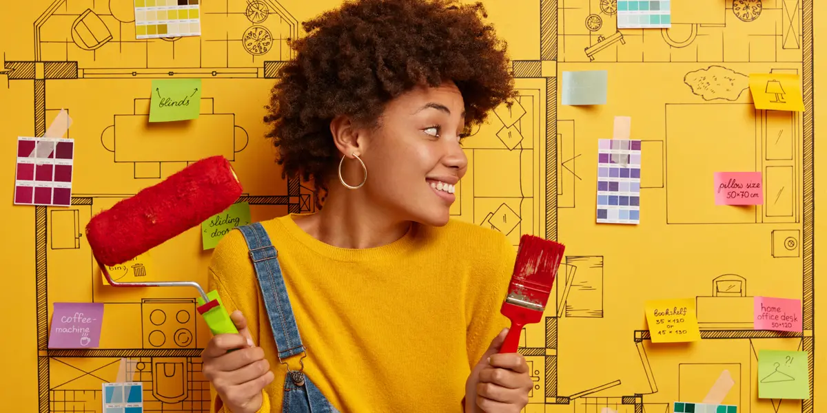 this picture is diy painting house