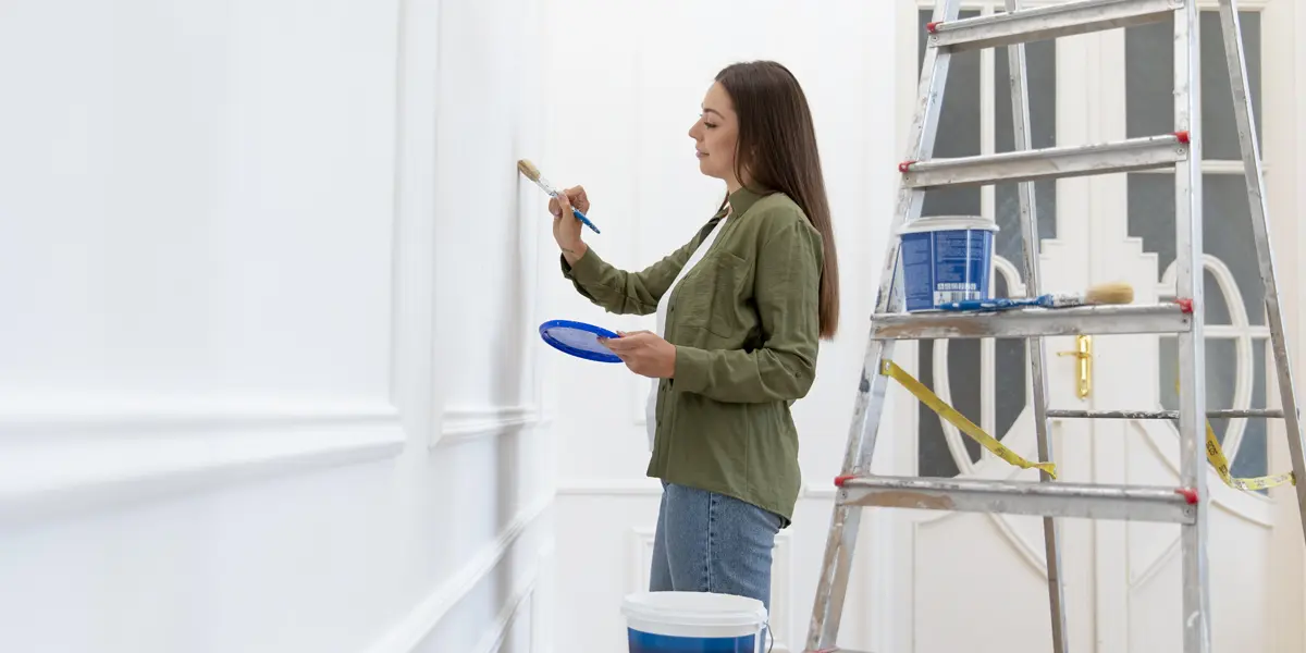 this picture shows professional house painters brighton