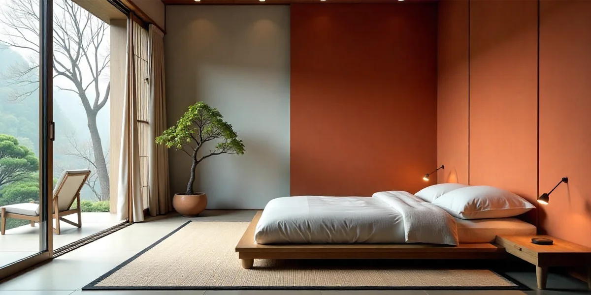 Terracotta & Rust Bedroom Feature Wall Colours