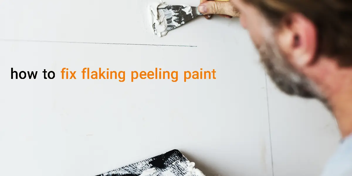 this picture shows flaking paint repair